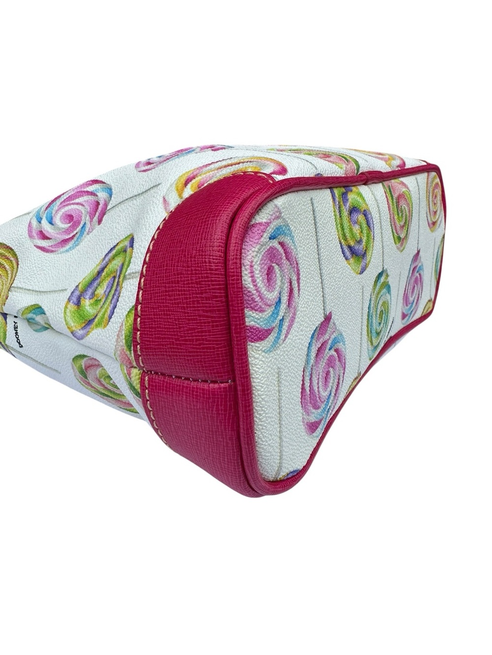 RARE Dooney & Bourke Lollipop Swirl Coated Cotton Letter Carrier Crossbody Purse - Picture 7 of 15